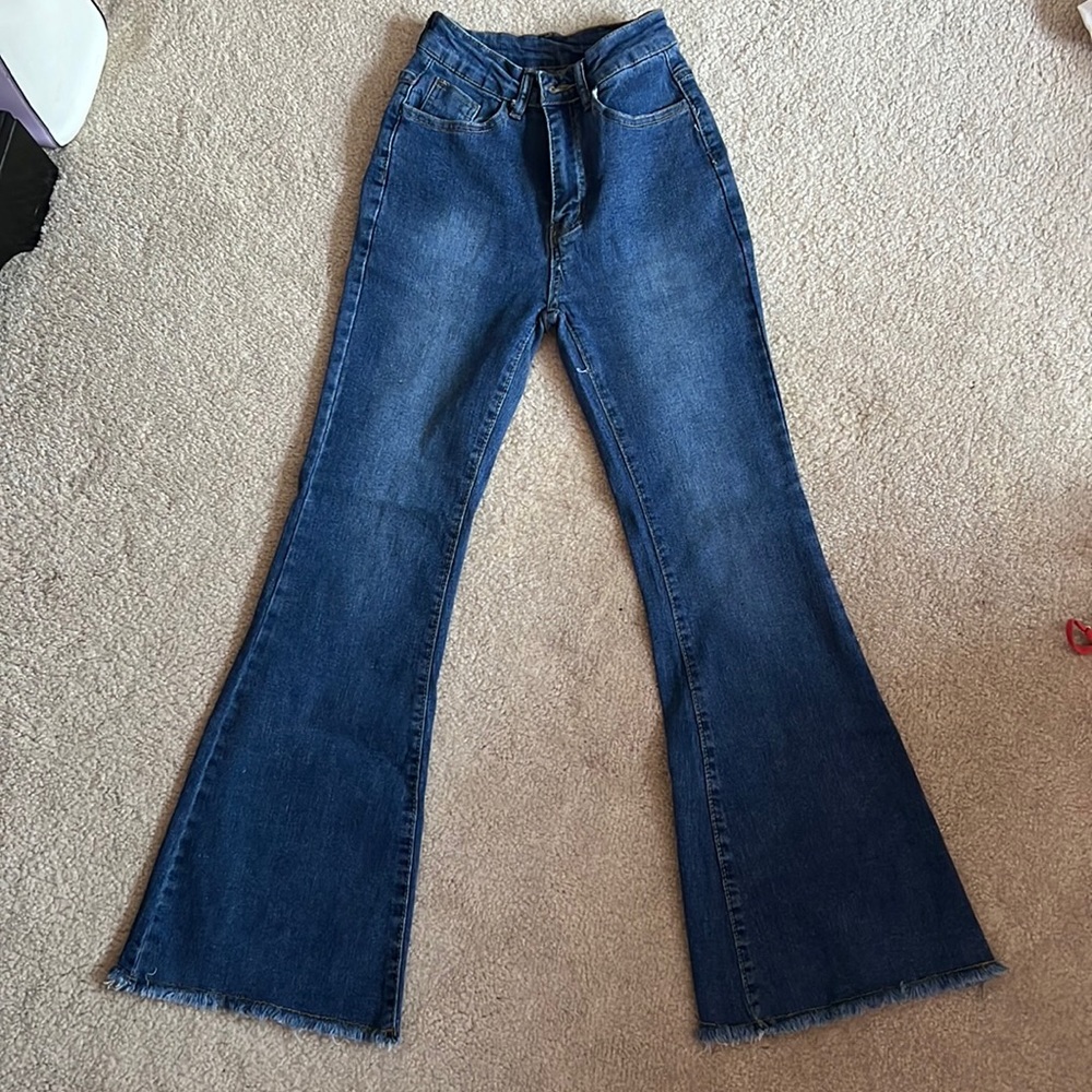 SHEIN XS petite flare jeans